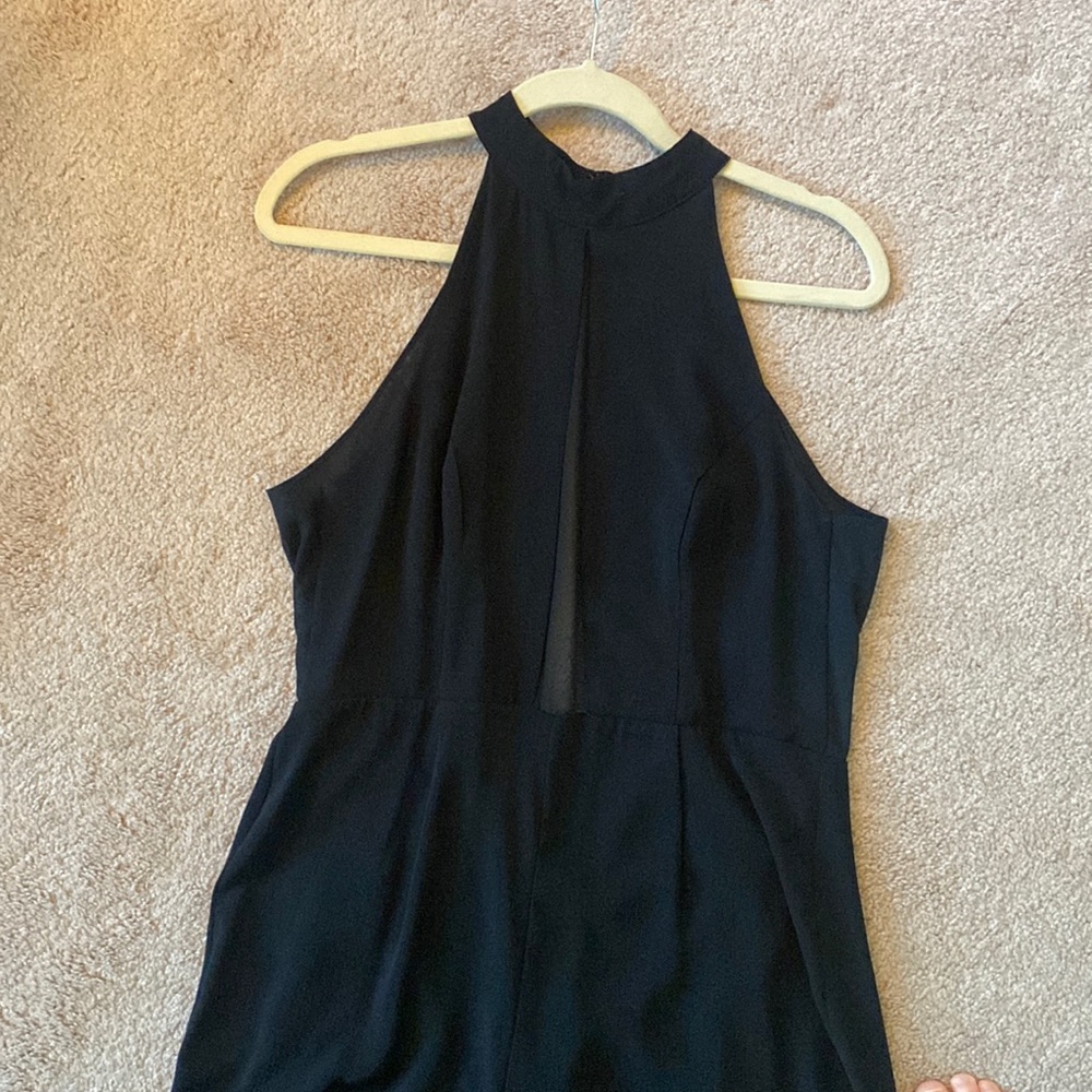 Ark & Co black halter jumpsuit